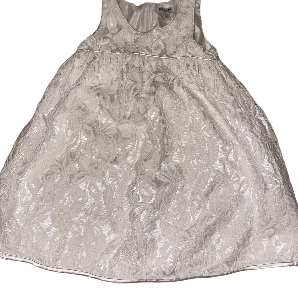 Ruum Little Girls Dress White Lace Sleeveless Size 3Y Spring/ Summer Dress